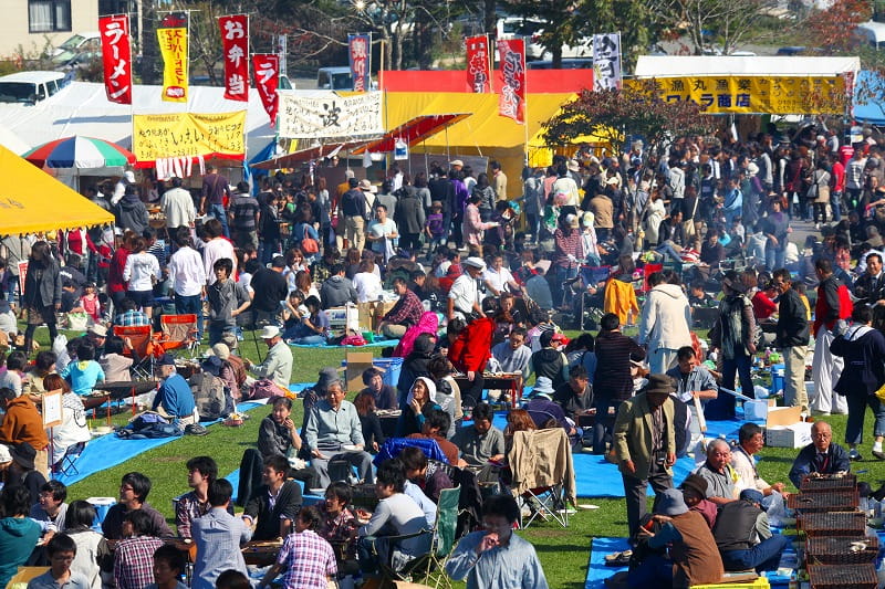 牡蠣祭りの会場